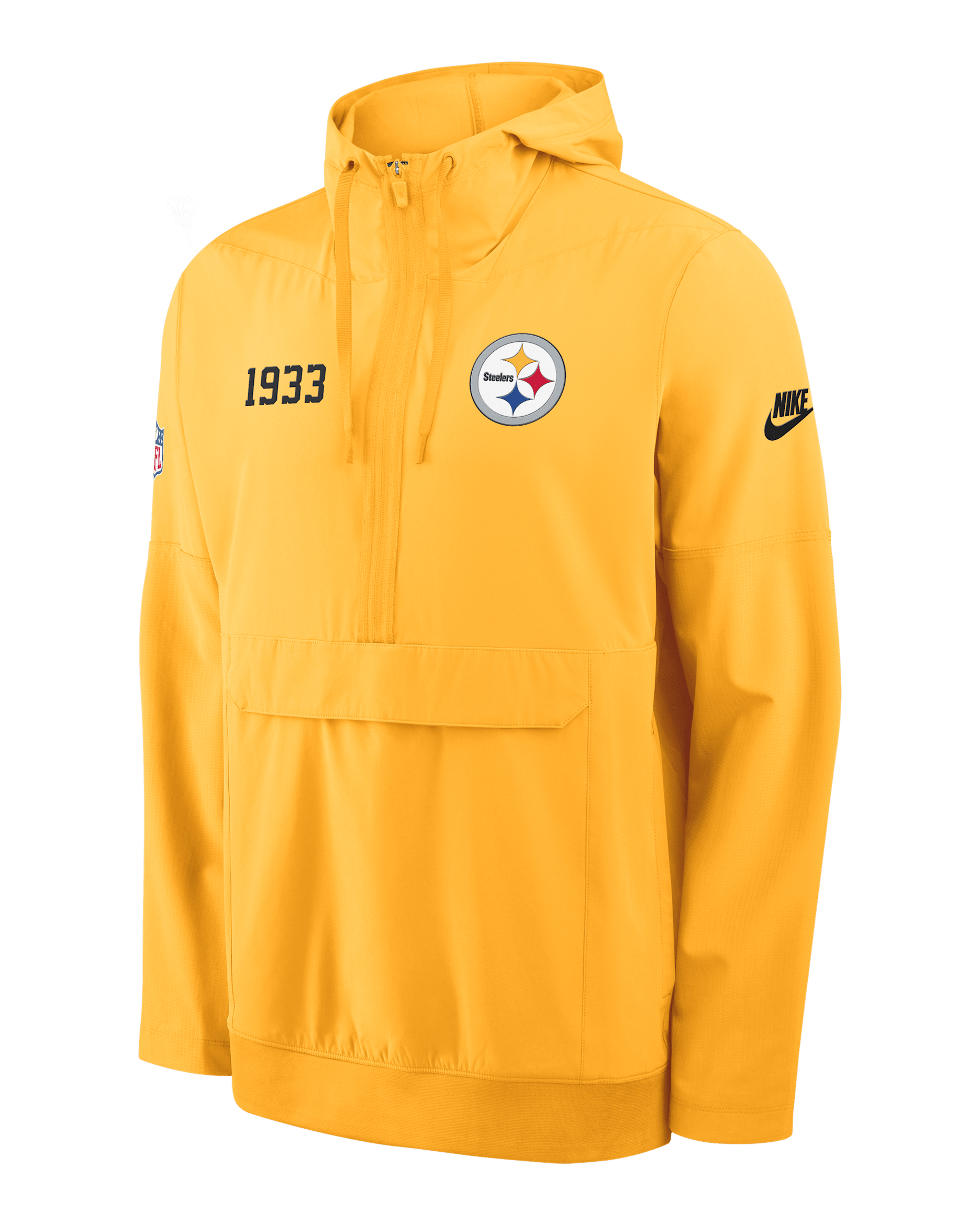 Pittsburgh Steelers Alt Option Route Anorak Men's Nike NFL 1/2-Zip